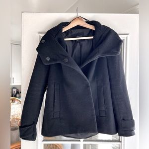 Cowl Neck Pea Coat